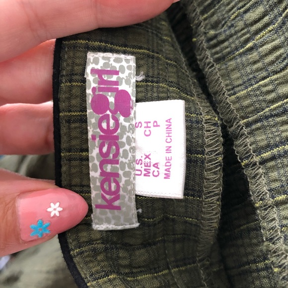 KensieGirl Green Mini Dress With Spaghetti Straps Size Small - Picture 7 of 13